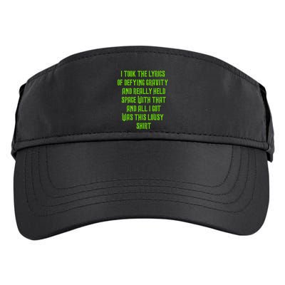 I Took The Lyrics Of Defying Gravity And Really Held Space With That Adult Drive Performance Visor