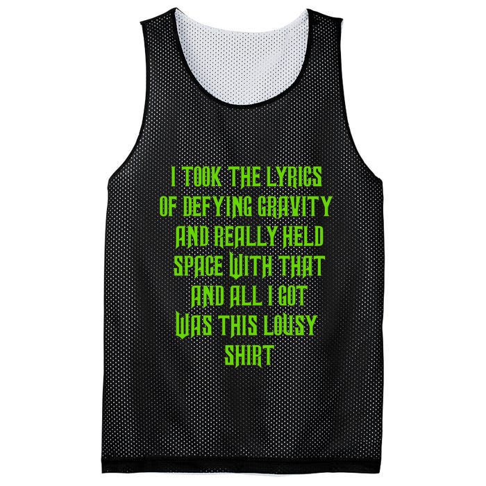 I Took The Lyrics Of Defying Gravity And Really Held Space With That Mesh Reversible Basketball Jersey Tank