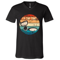 Id Tap That Golf Ball Hole Swing Golfing Course Sports Golf V-Neck T-Shirt