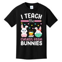 I Teach The Cutest Little Bunnies Teacher Easter Bunny Kids T-Shirt