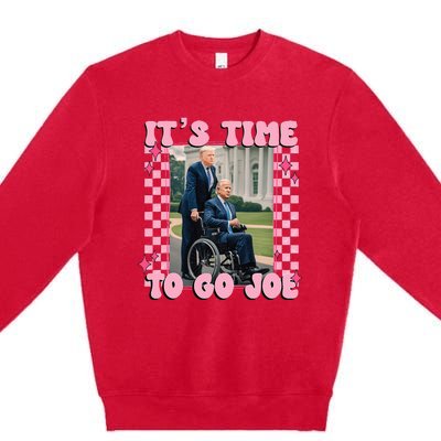 Its Time To Go Joe Funny Trump 2024 Premium Crewneck Sweatshirt