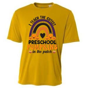 I Teach The Cutest Pumpkins In The Patch Preschool Rainbow Cool Gift Cooling Performance Crew T-Shirt