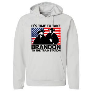 Its Time To Take Brandon To The Train Station Performance Fleece Hoodie