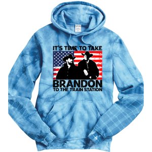 Its Time To Take Brandon To The Train Station Tie Dye Hoodie