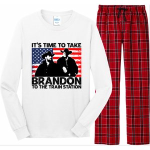 Its Time To Take Brandon To The Train Station Long Sleeve Pajama Set