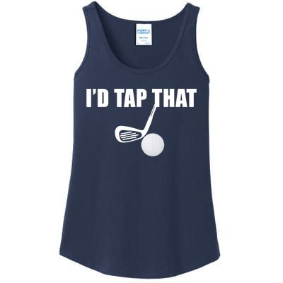 I'd Tap That Funny Golf Ball Tee For Golfing Players Ladies Essential Tank