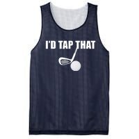 I'd Tap That Funny Golf Ball Tee For Golfing Players Mesh Reversible Basketball Jersey Tank