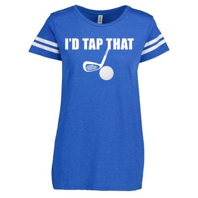 I'd Tap That Funny Golf Ball Tee For Golfing Players Enza Ladies Jersey Football T-Shirt