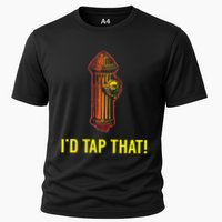 I'd Tap That Funny Firefighter Gifts Cooling Performance Crew T-Shirt