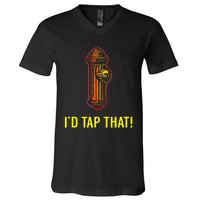 I'd Tap That Funny Firefighter Gifts V-Neck T-Shirt