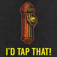 I'd Tap That Funny Firefighter Gifts Adult Drive Performance Visor
