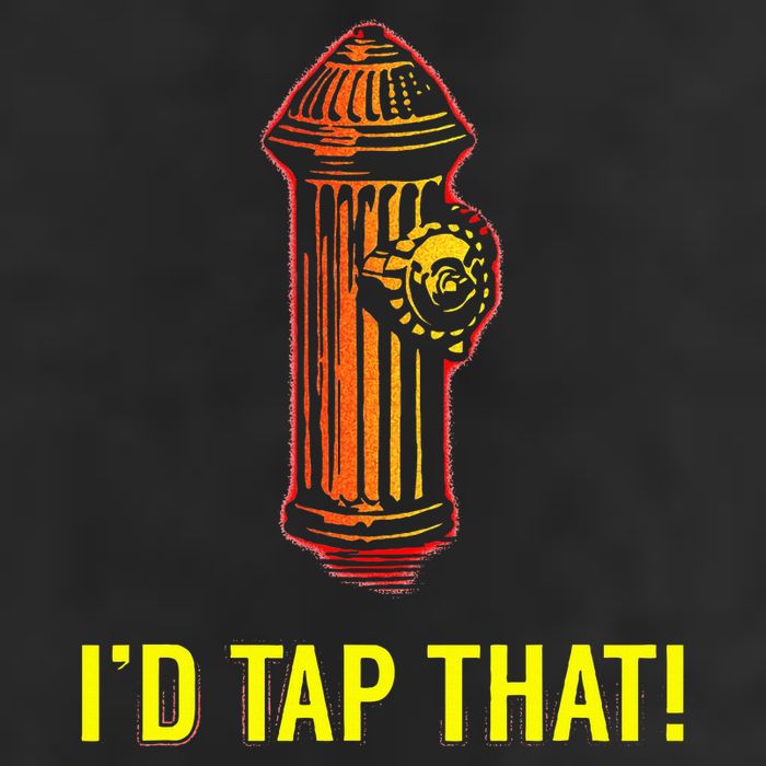 I'd Tap That Funny Firefighter Gifts Adult Drive Performance Visor