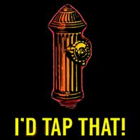 I'd Tap That Funny Firefighter Gifts Flat Bill Trucker Hat