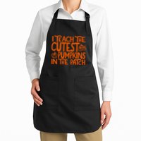 I Teach The Cutest Pumpkins In The Patch Halloween Teacher Apron