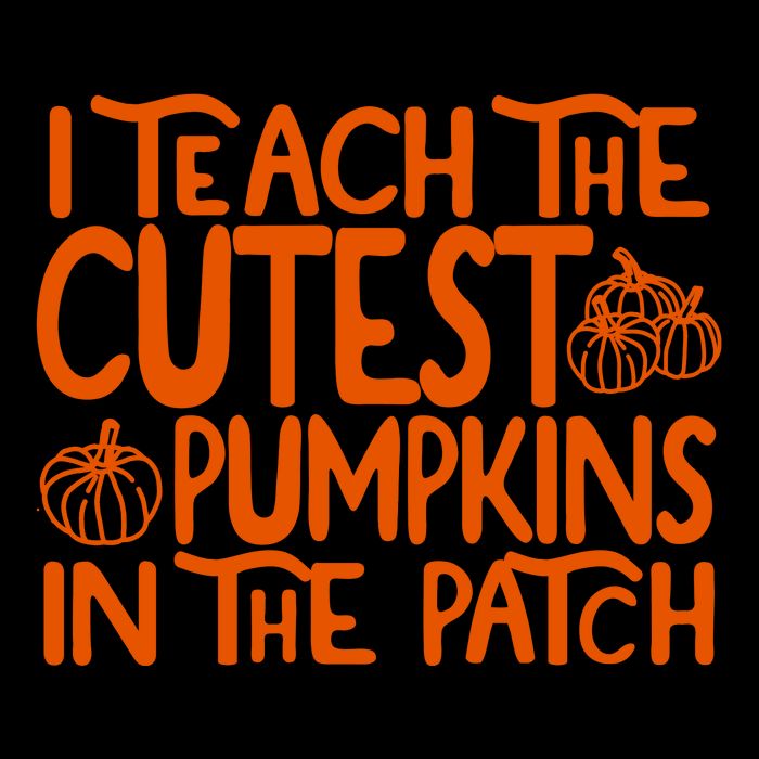 I Teach The Cutest Pumpkins In The Patch Halloween Teacher Tall T-Shirt