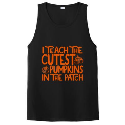 I Teach The Cutest Pumpkins In The Patch Halloween Teacher PosiCharge Competitor Tank
