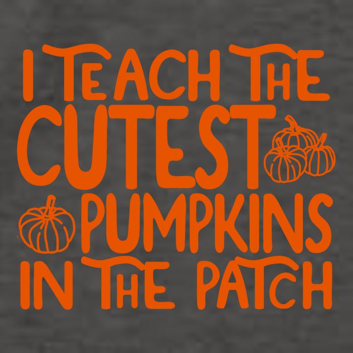 I Teach The Cutest Pumpkins In The Patch Halloween Teacher Vector Backpack