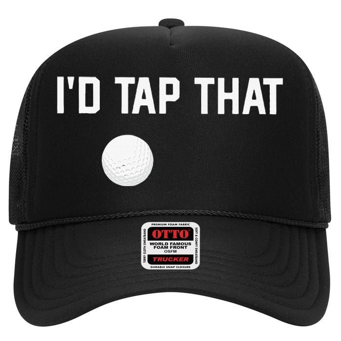 ID Tap That Funny Golf High Crown Mesh Back Trucker Hat