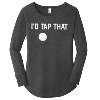 ID Tap That Funny Golf Women's Perfect Tri Tunic Long Sleeve Shirt