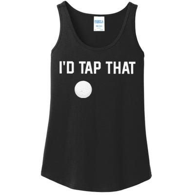 ID Tap That Funny Golf Ladies Essential Tank