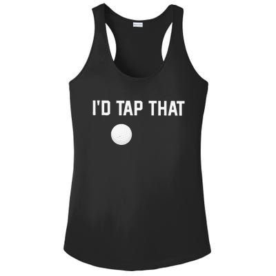 ID Tap That Funny Golf Ladies PosiCharge Competitor Racerback Tank