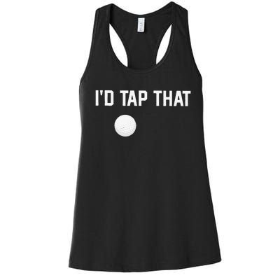 ID Tap That Funny Golf Women's Racerback Tank