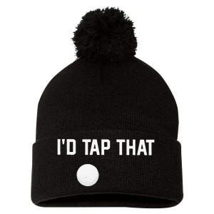 ID Tap That Funny Golf Pom Pom 12in Knit Beanie