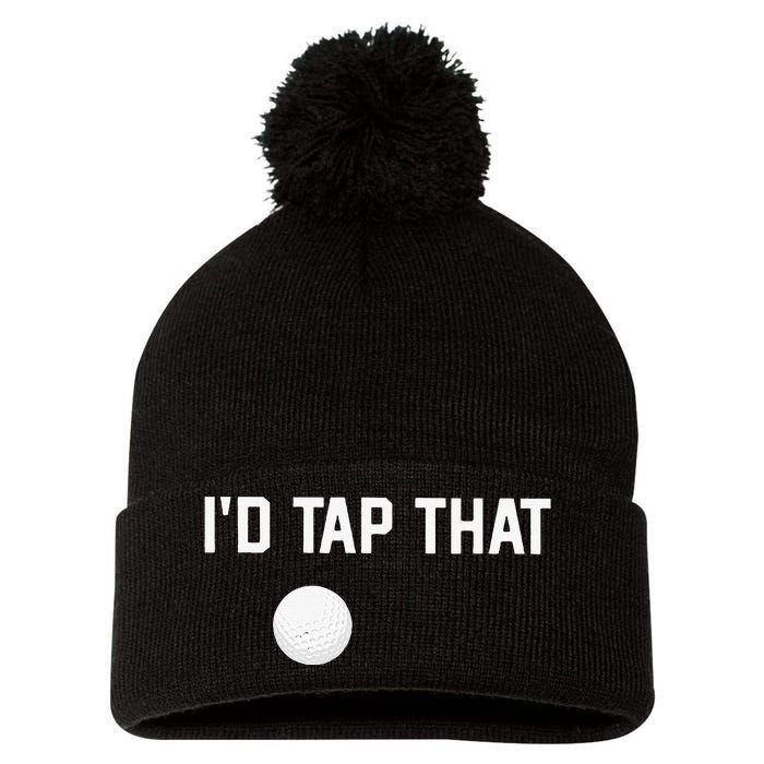 ID Tap That Funny Golf Pom Pom 12in Knit Beanie