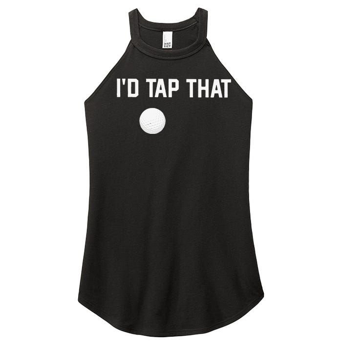 ID Tap That Funny Golf Women's Perfect Tri Rocker Tank