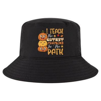 I Teach The Cutest Pumpkins In The Patch Rainbow Girls Boys Cool Comfort Performance Bucket Hat