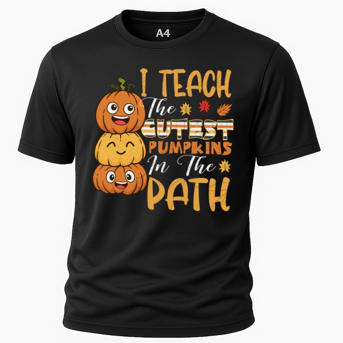 I Teach The Cutest Pumpkins In The Patch Rainbow Girls Boys Cooling Performance Crew T-Shirt