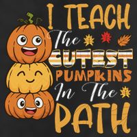 I Teach The Cutest Pumpkins In The Patch Rainbow Girls Boys Adult Drive Performance Visor