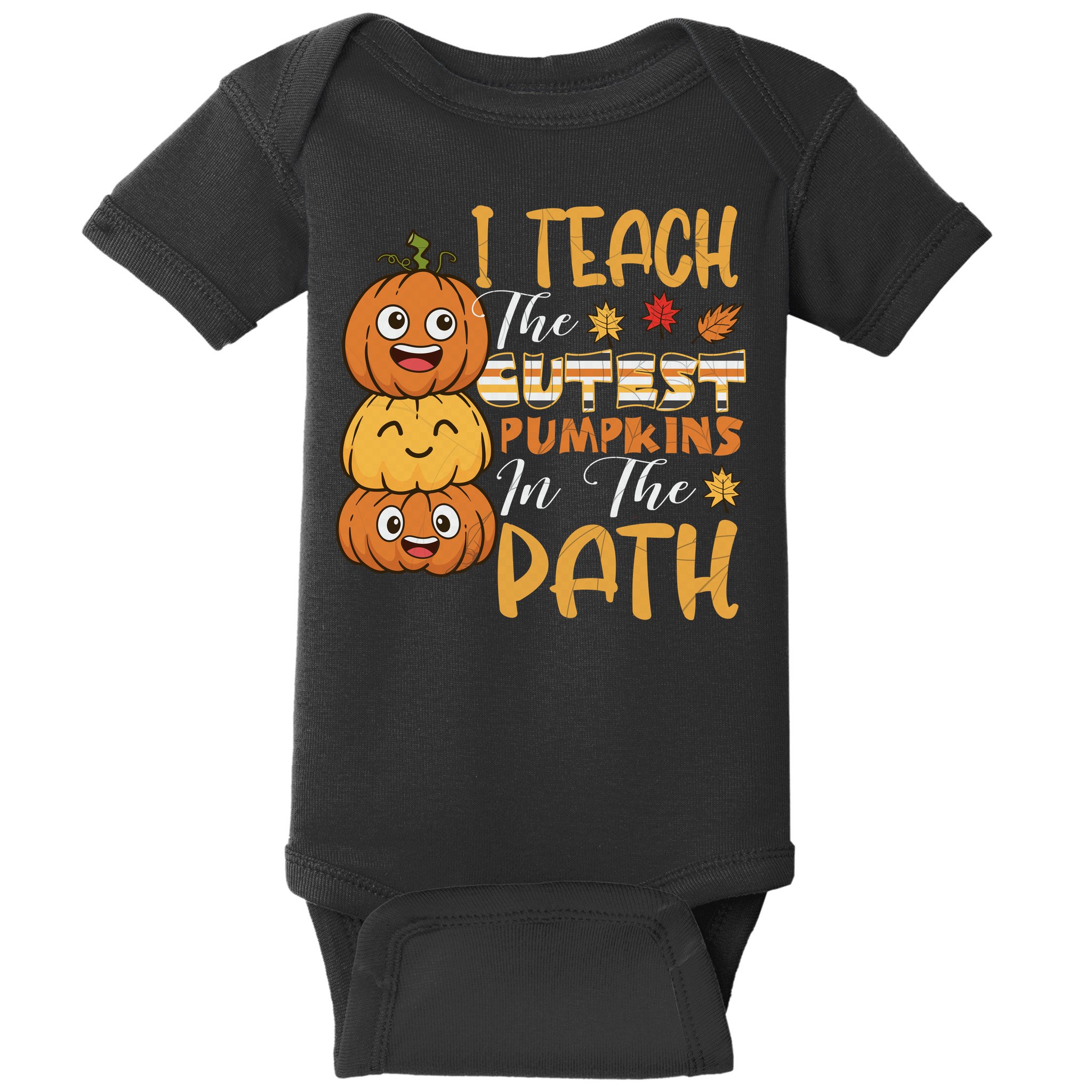 I Teach The Cutest Pumpkins In The Patch Rainbow Girls Boys Baby Bodysuit