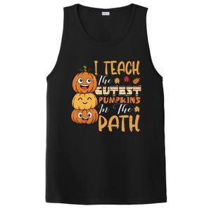 I Teach The Cutest Pumpkins In The Patch Rainbow Girls Boys PosiCharge Competitor Tank