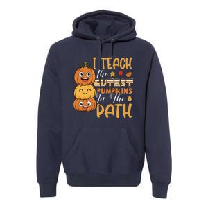 I Teach The Cutest Pumpkins In The Patch Rainbow Girls Boys Premium Hoodie