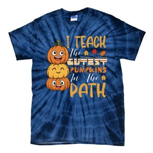 I Teach The Cutest Pumpkins In The Patch Rainbow Girls Boys Tie-Dye T-Shirt