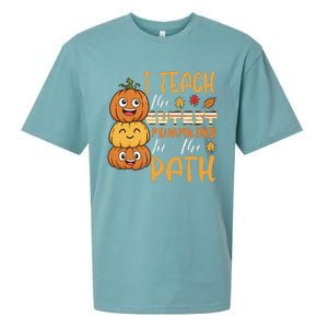 I Teach The Cutest Pumpkins In The Patch Rainbow Girls Boys Sueded Cloud Jersey T-Shirt