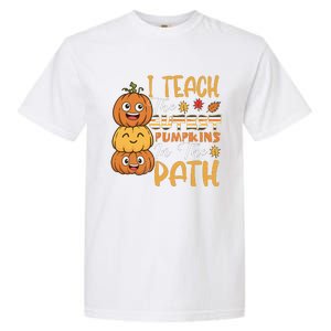 I Teach The Cutest Pumpkins In The Patch Rainbow Girls Boys Garment-Dyed Heavyweight T-Shirt