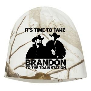 Its Time To Take Brandon To The Train Station Kati - Camo Knit Beanie