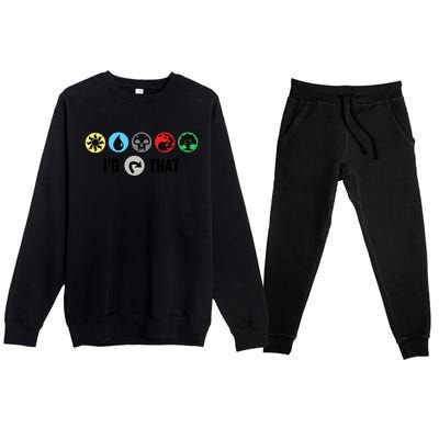 Id Tap That Gathering Magic Guild For Magic Lover Premium Crewneck Sweatsuit Set