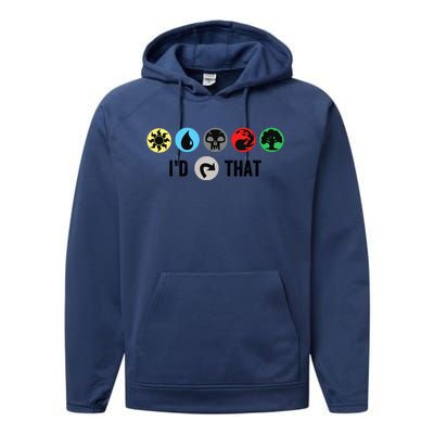 Id Tap That Gathering Magic Guild For Magic Lover Performance Fleece Hoodie