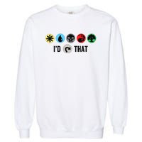 Id Tap That Gathering Magic Guild For Magic Lover Garment-Dyed Sweatshirt