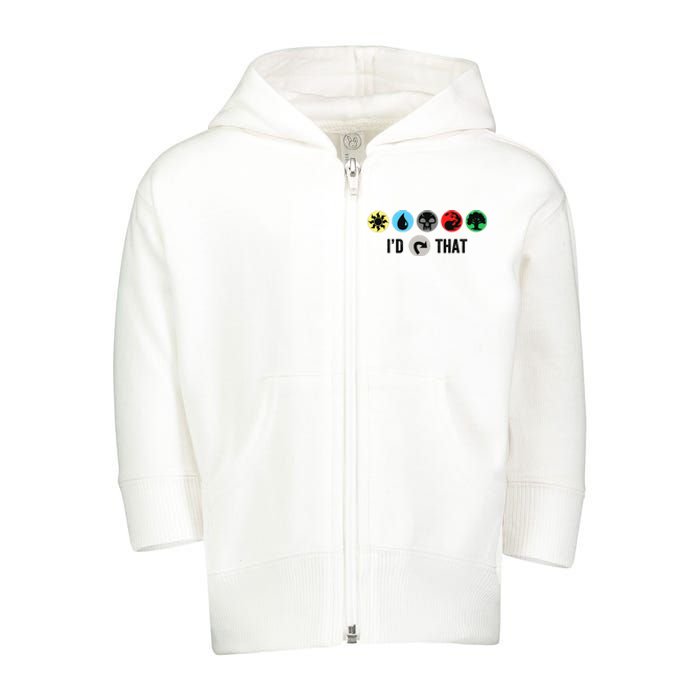 Id Tap That Gathering Magic Guild For Magic Lover Toddler Zip Fleece Hoodie