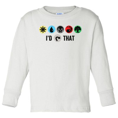 Id Tap That Gathering Magic Guild For Magic Lover Toddler Long Sleeve Shirt