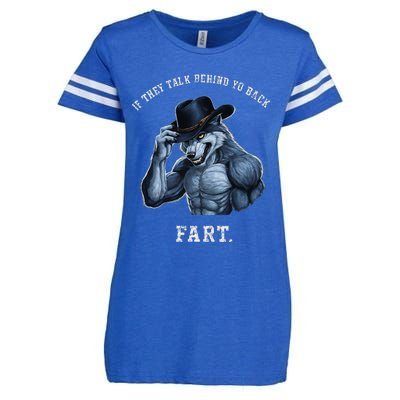 If They Talk Behind Your Back Fart Oddly Specific Meme Enza Ladies Jersey Football T-Shirt