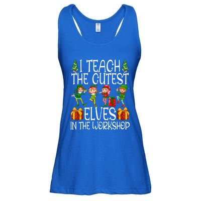 I Teach The Cutest In The Workshop Christmas Teacher Gift Ladies Essential Flowy Tank