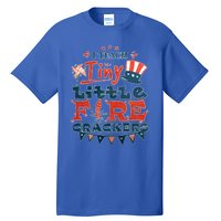 I Teach Tiny Little Firecrackers 4 Th Of July Patriotic Day Gift Tall T-Shirt