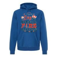 I Teach Tiny Little Firecrackers 4 Th Of July Patriotic Day Gift Premium Hoodie