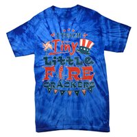 I Teach Tiny Little Firecrackers 4 Th Of July Patriotic Day Gift Tie-Dye T-Shirt