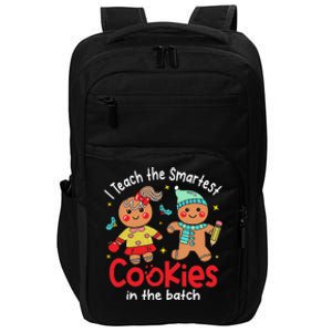 I Teach The Smartest Cookies In The Batch Christmas Teacher Impact Tech Backpack